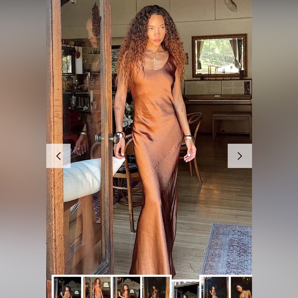 Orion Bronze Maxi Dress